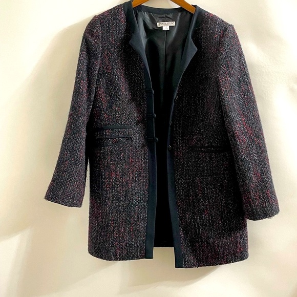 PENDLETON PETITES / Tweed Coat Jacket - Picture 8 of 13